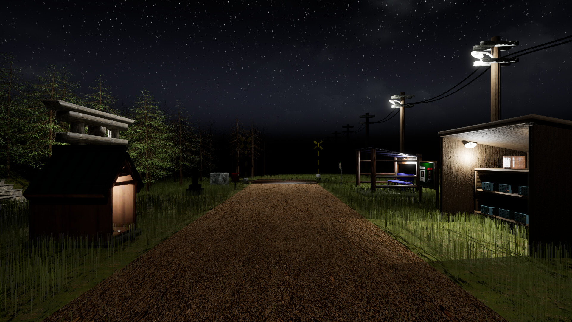 遊戲中的鐵軌與決策區域