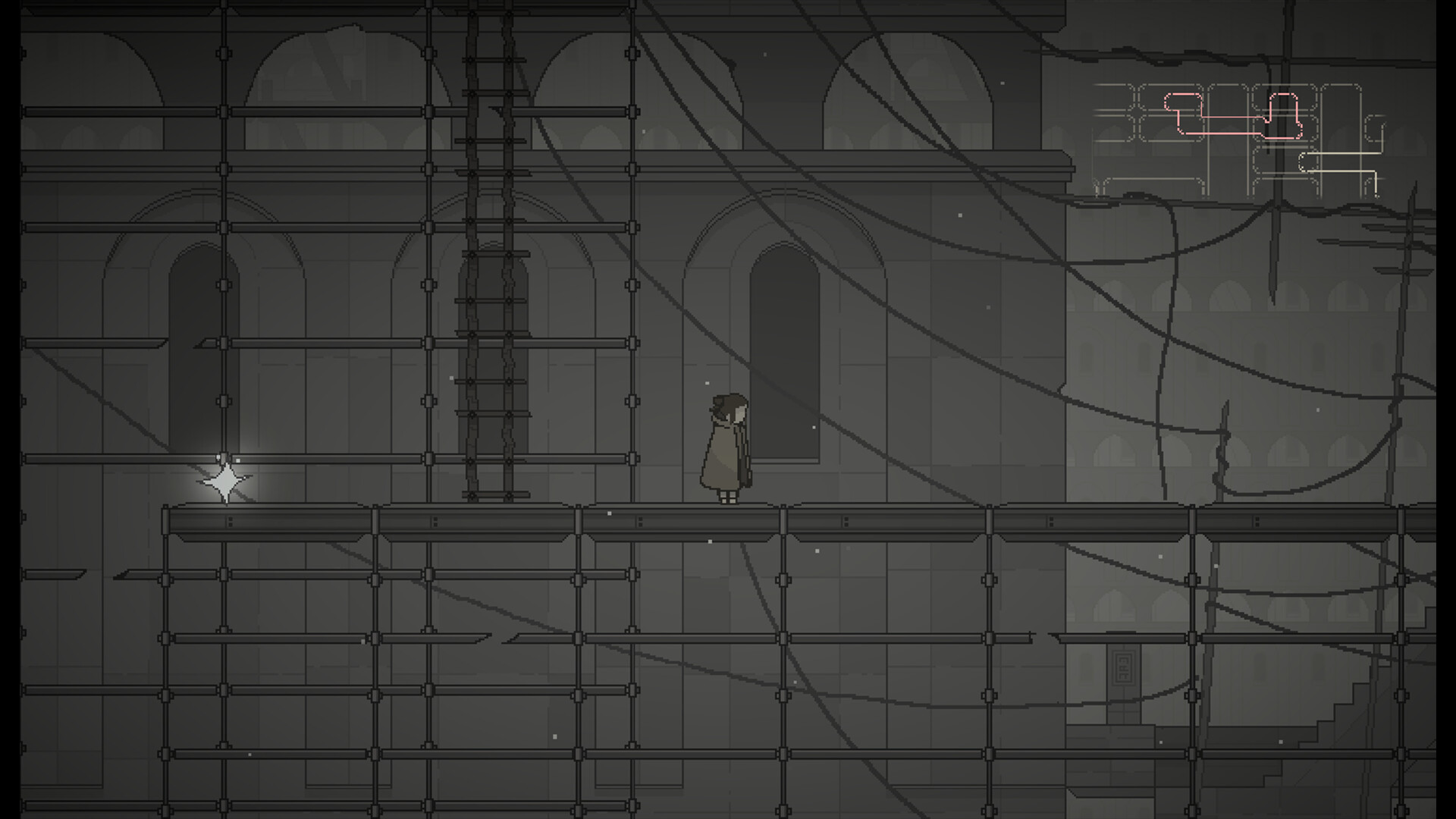 遊戲場景展現出孤獨且唯美的氛圍