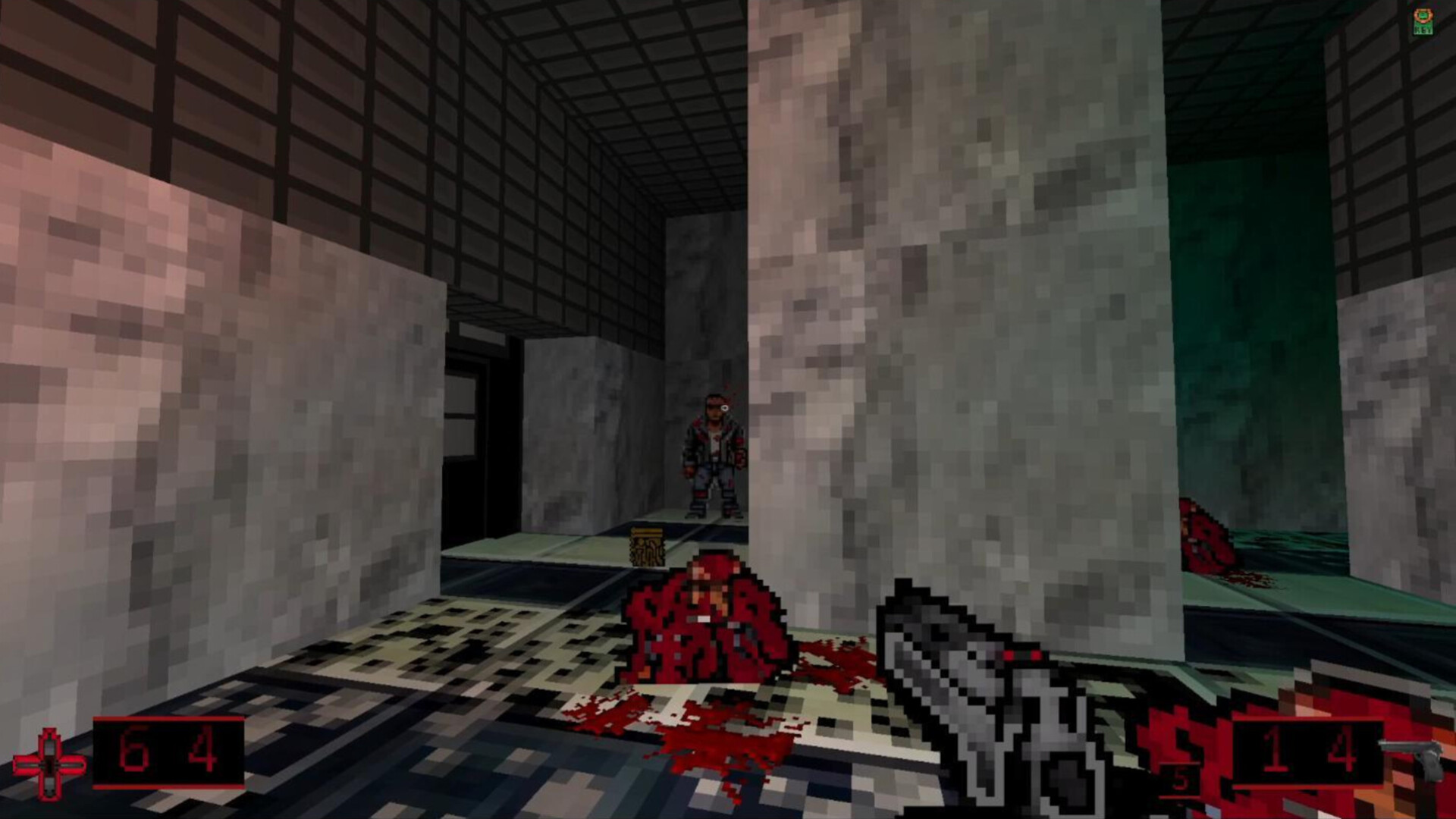 昏暗且充滿壓迫感的走廊場景