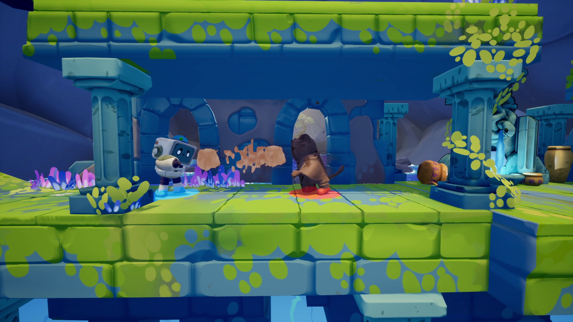 色彩艷麗的關卡地圖