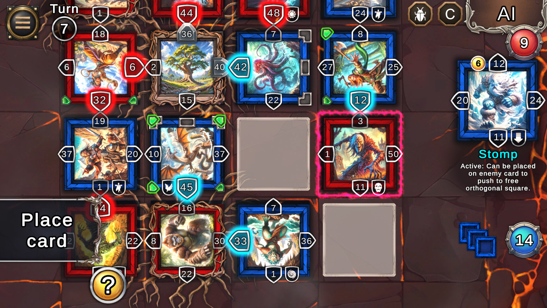 豐富的卡牌種類展示