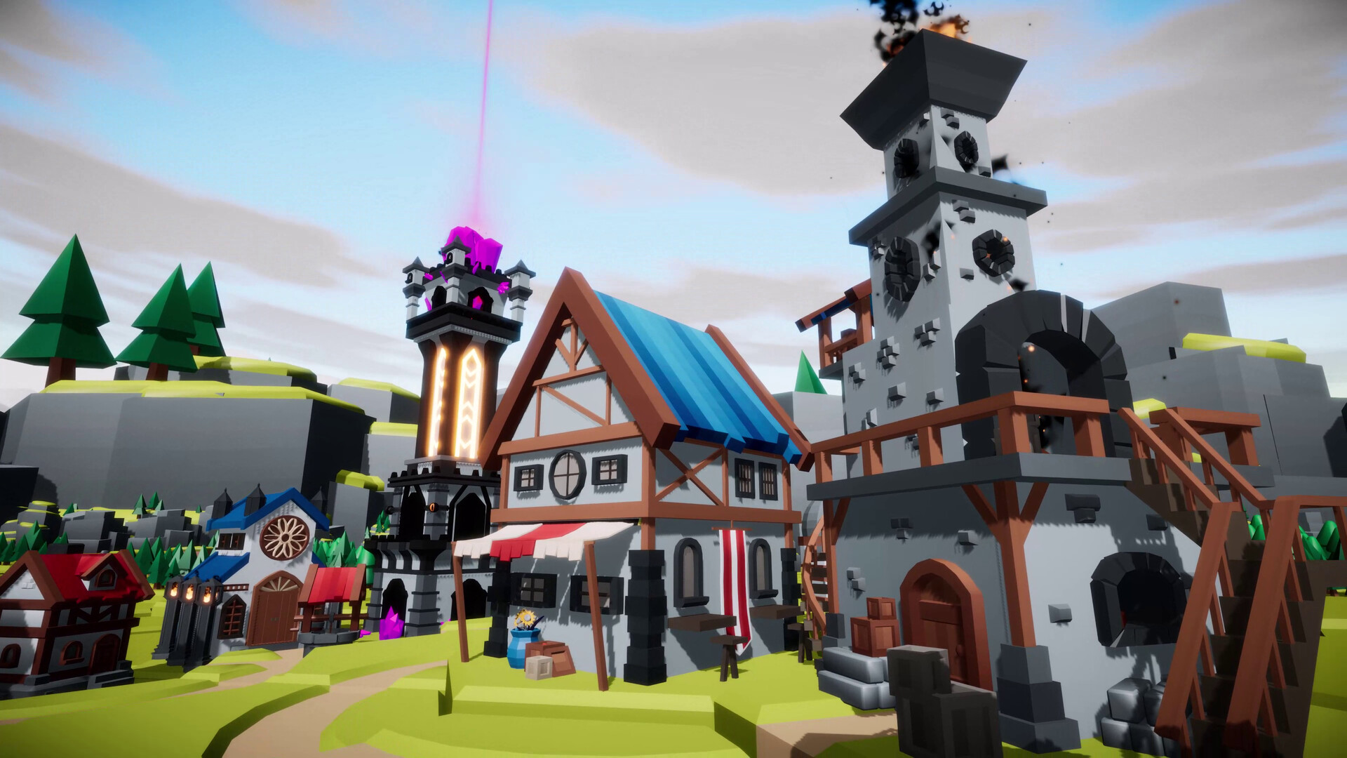 精緻的領地景觀