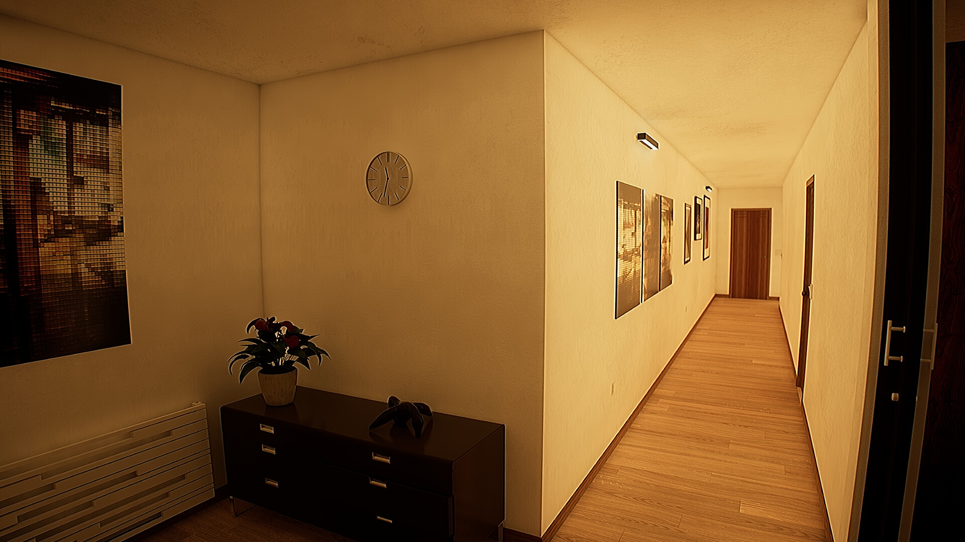 公寓內部的壓抑場景