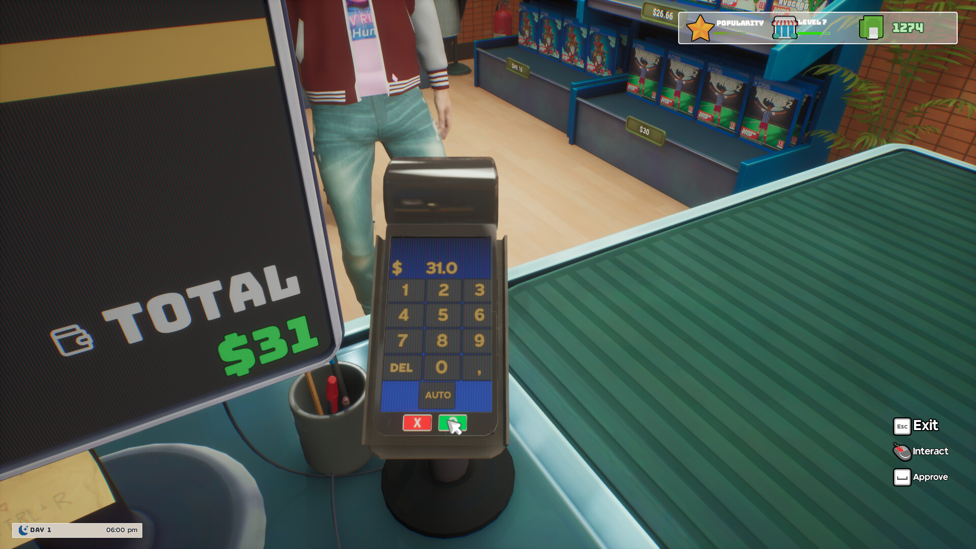 管理店鋪內的多樣化商品與櫃檯區域