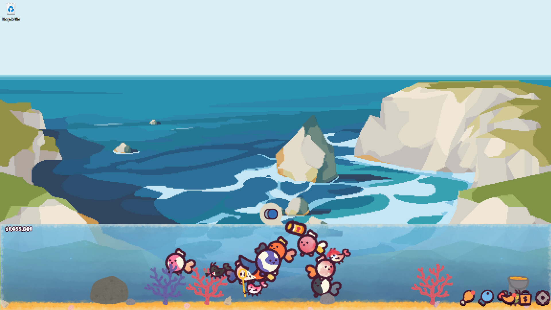 餵食時間：觀察魚群爭食的療癒畫面