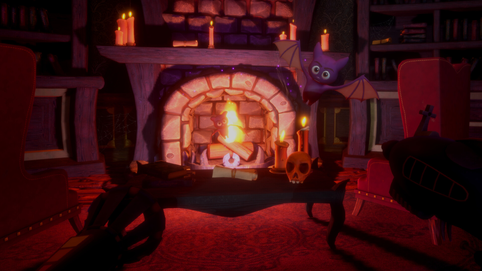 與可愛角色互動