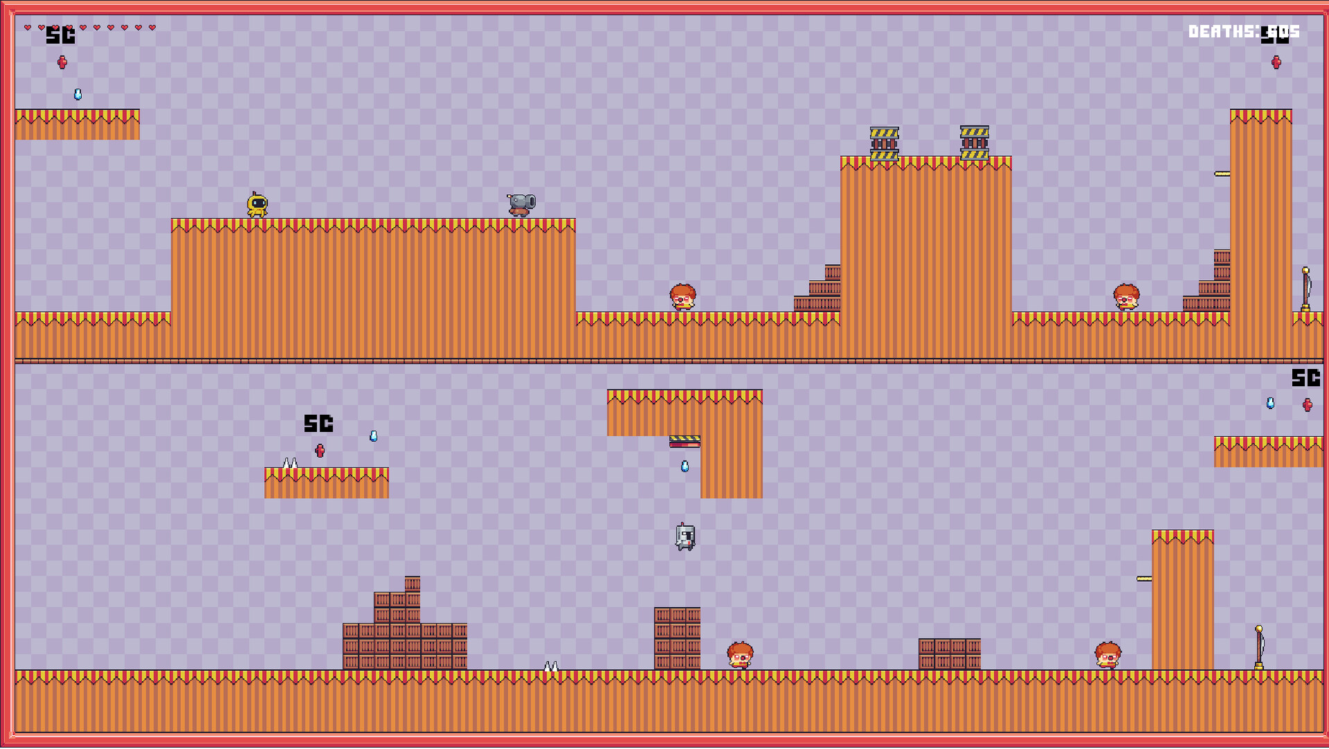 遊戲關卡中充滿了各式各樣的致命機關