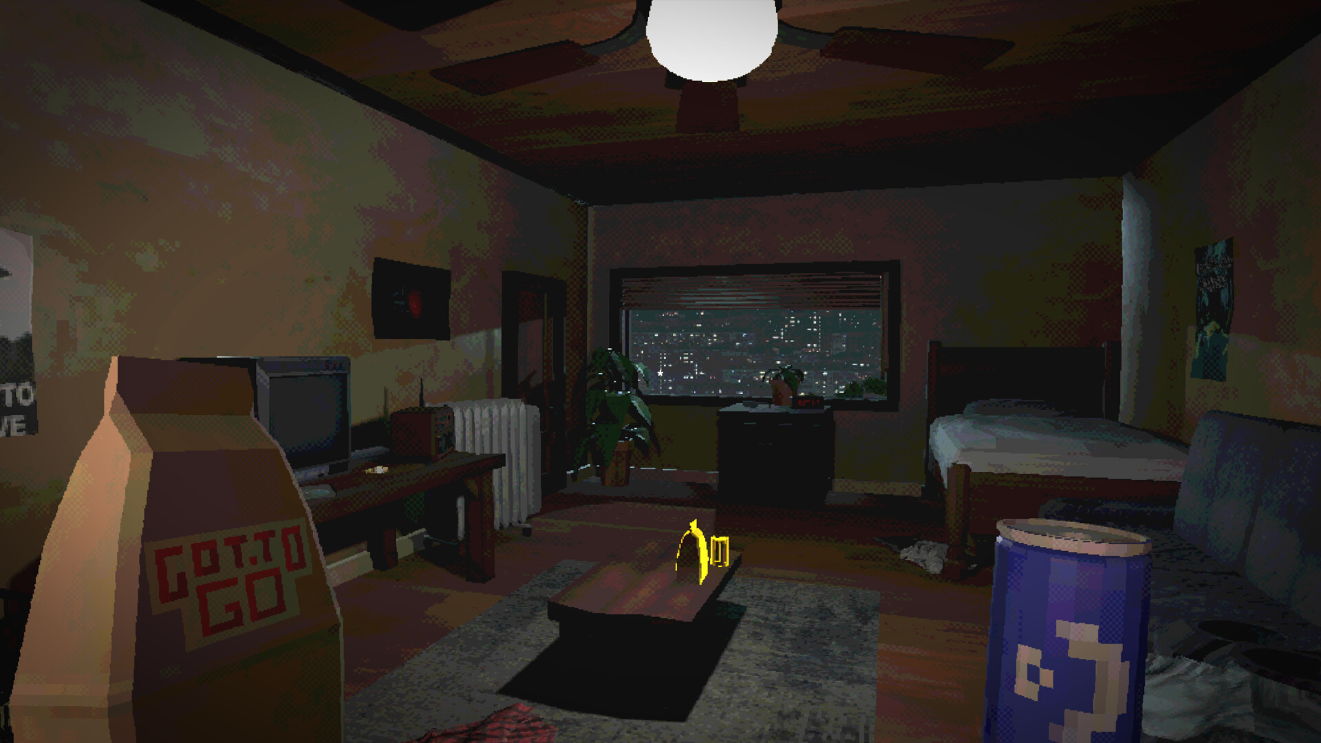 遊戲場景截圖：昏暗的走廊