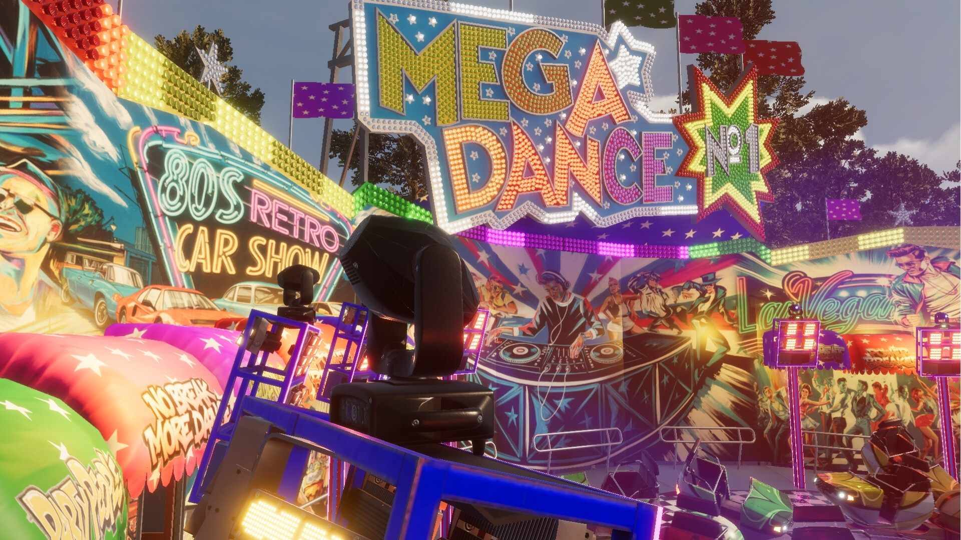 Fairground Online 遊戲截圖 - 夜間燈光秀