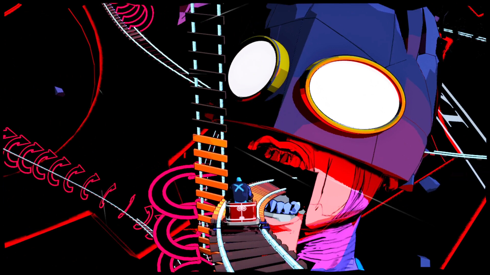 強烈漫畫風格的戰鬥場景