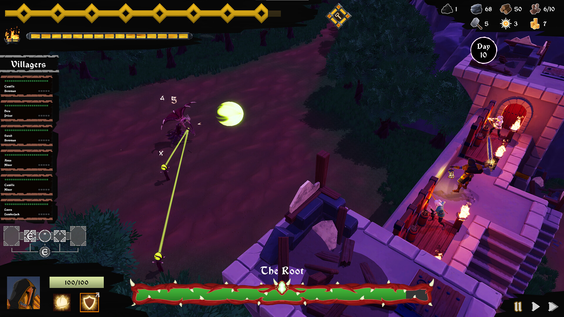 黑暗環境下的光影效果展示