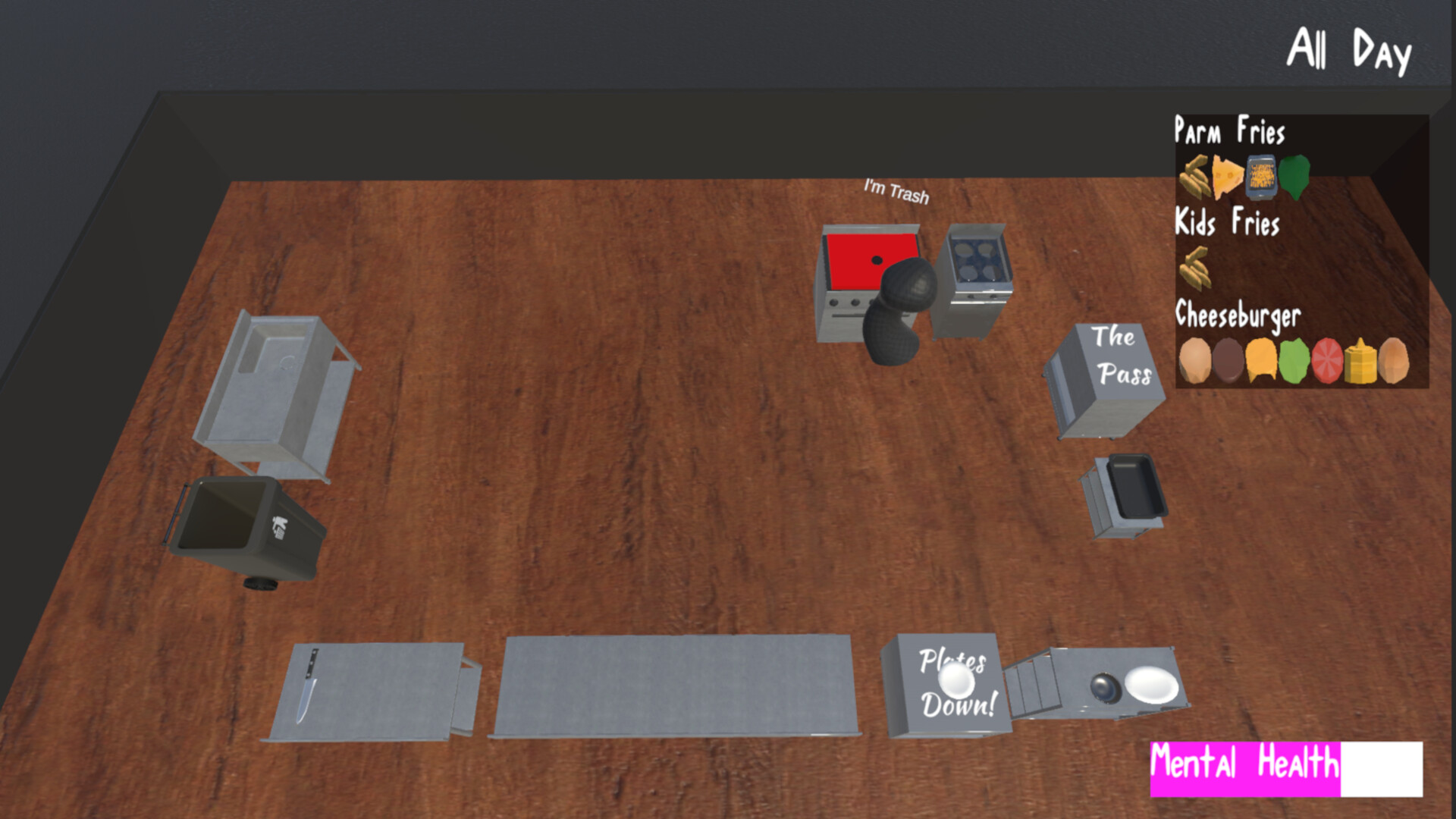 Poltergeist @ Button Mash 遊戲內廚房場景截圖