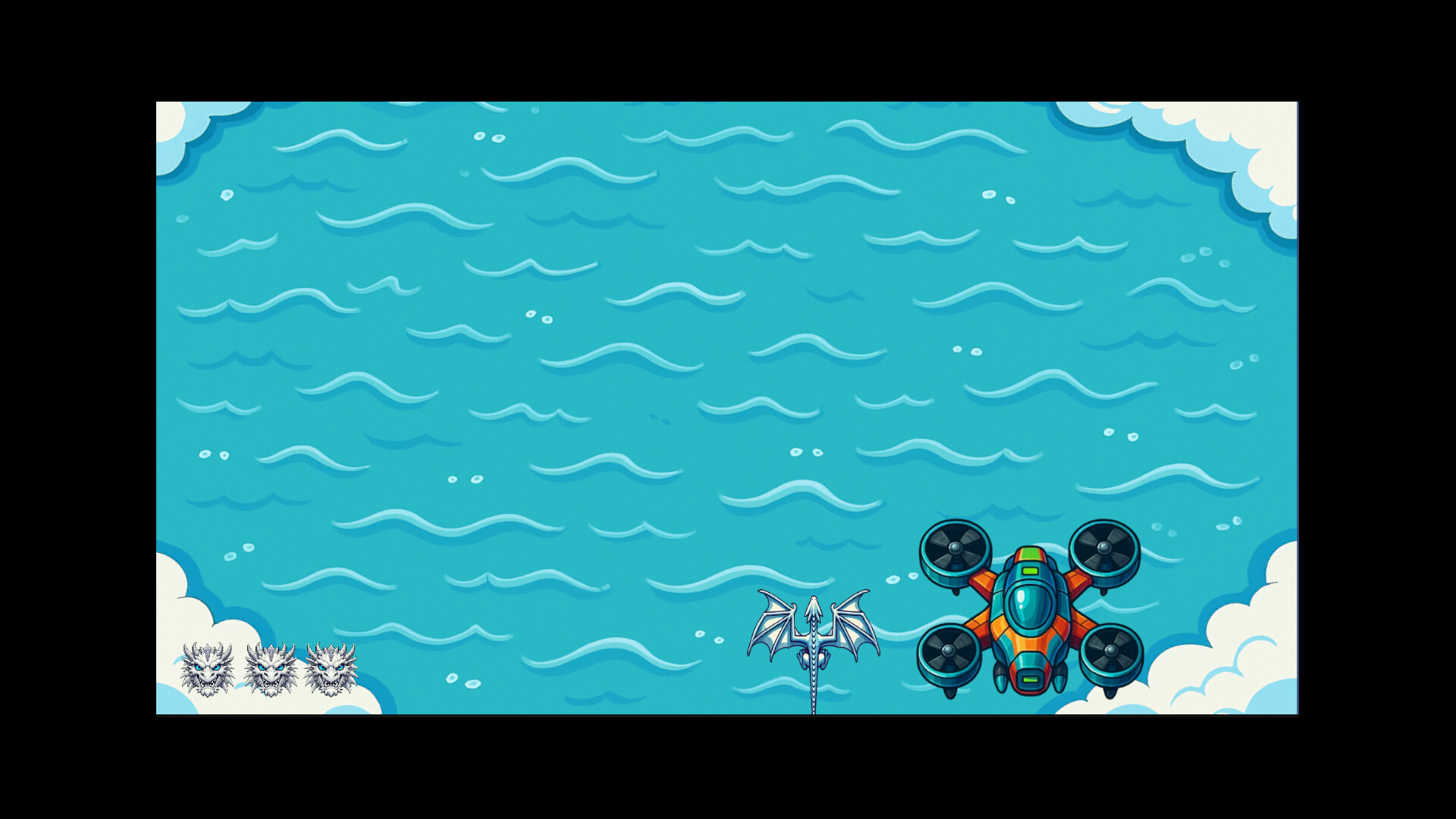 巨龍釋放能量攻擊