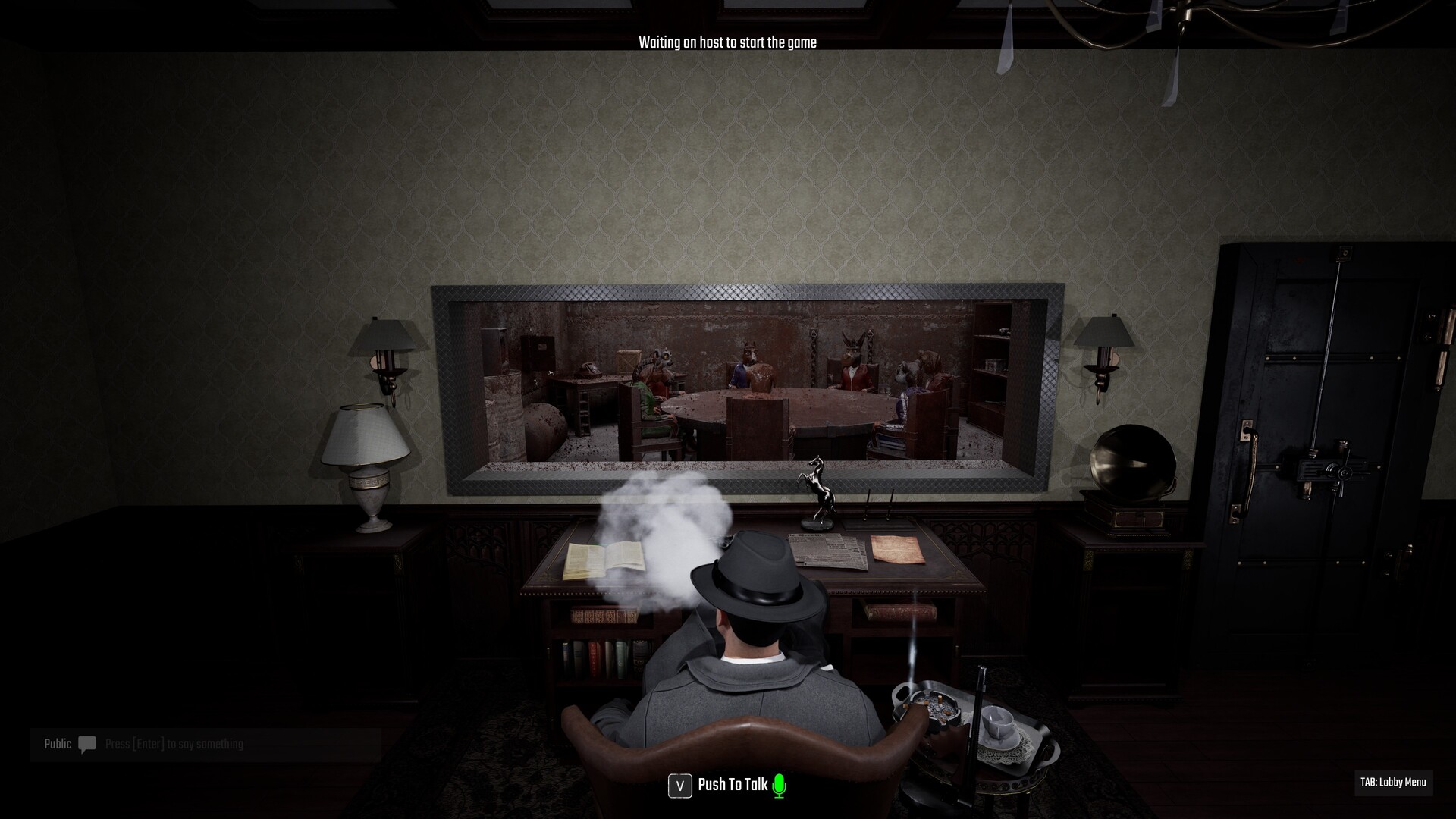 第一人稱視角下的遊戲畫面