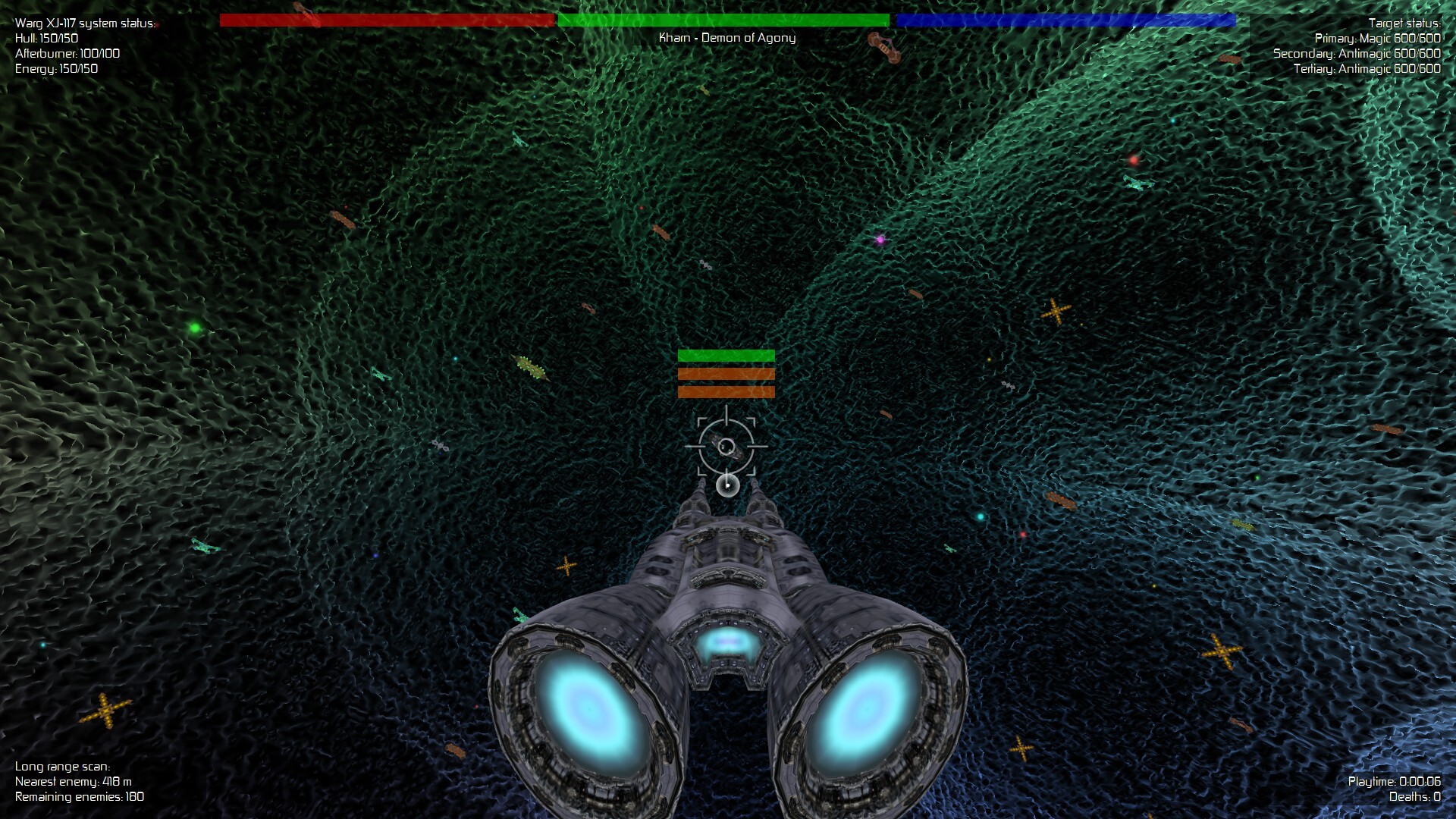 多重護盾敵機展示