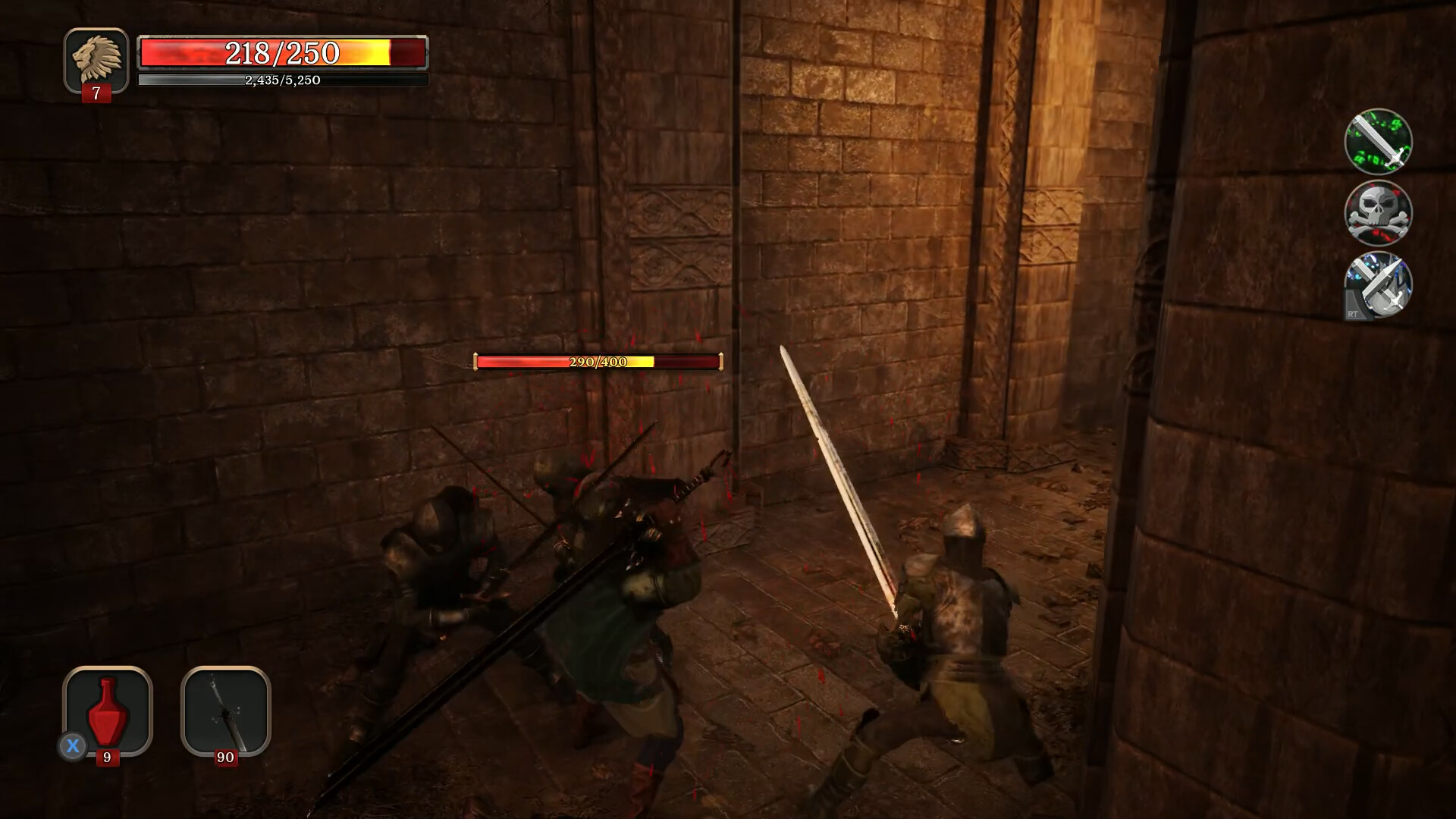 Valor & Blade 戰鬥畫面截圖