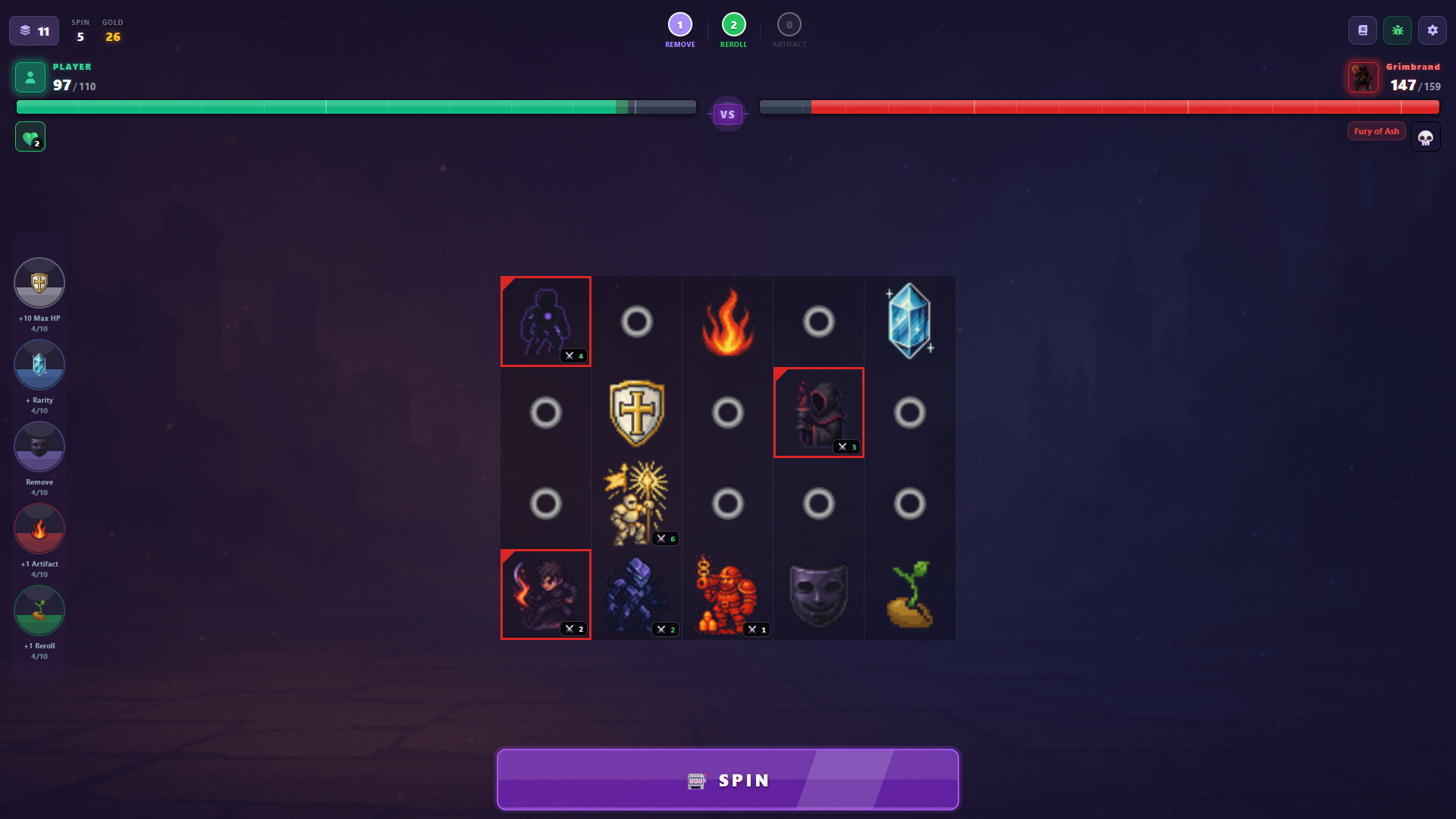 Slotomancer 戰鬥畫面