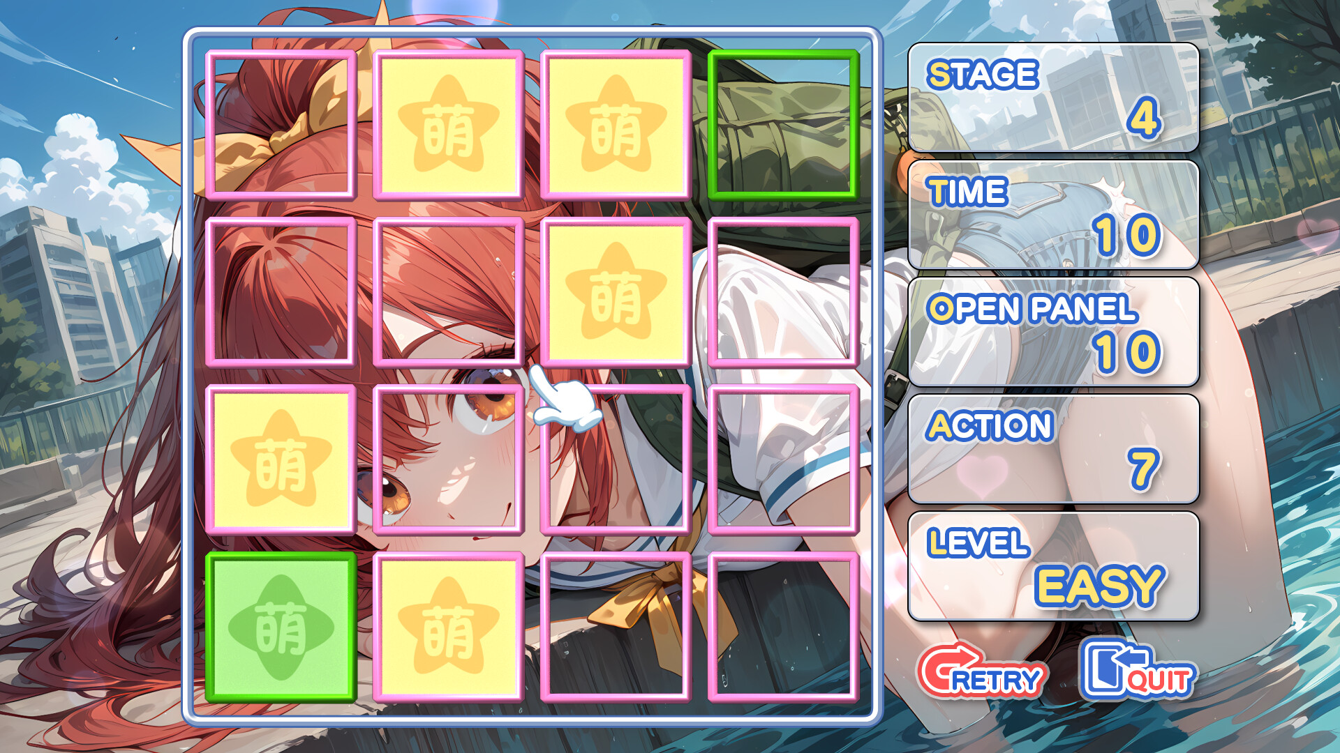 末世風美少女與廢墟背景