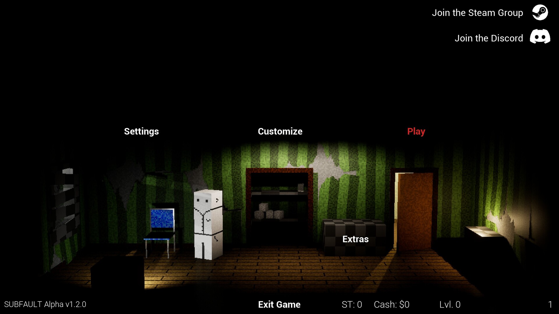 遊戲截圖:幽暗的設施內部