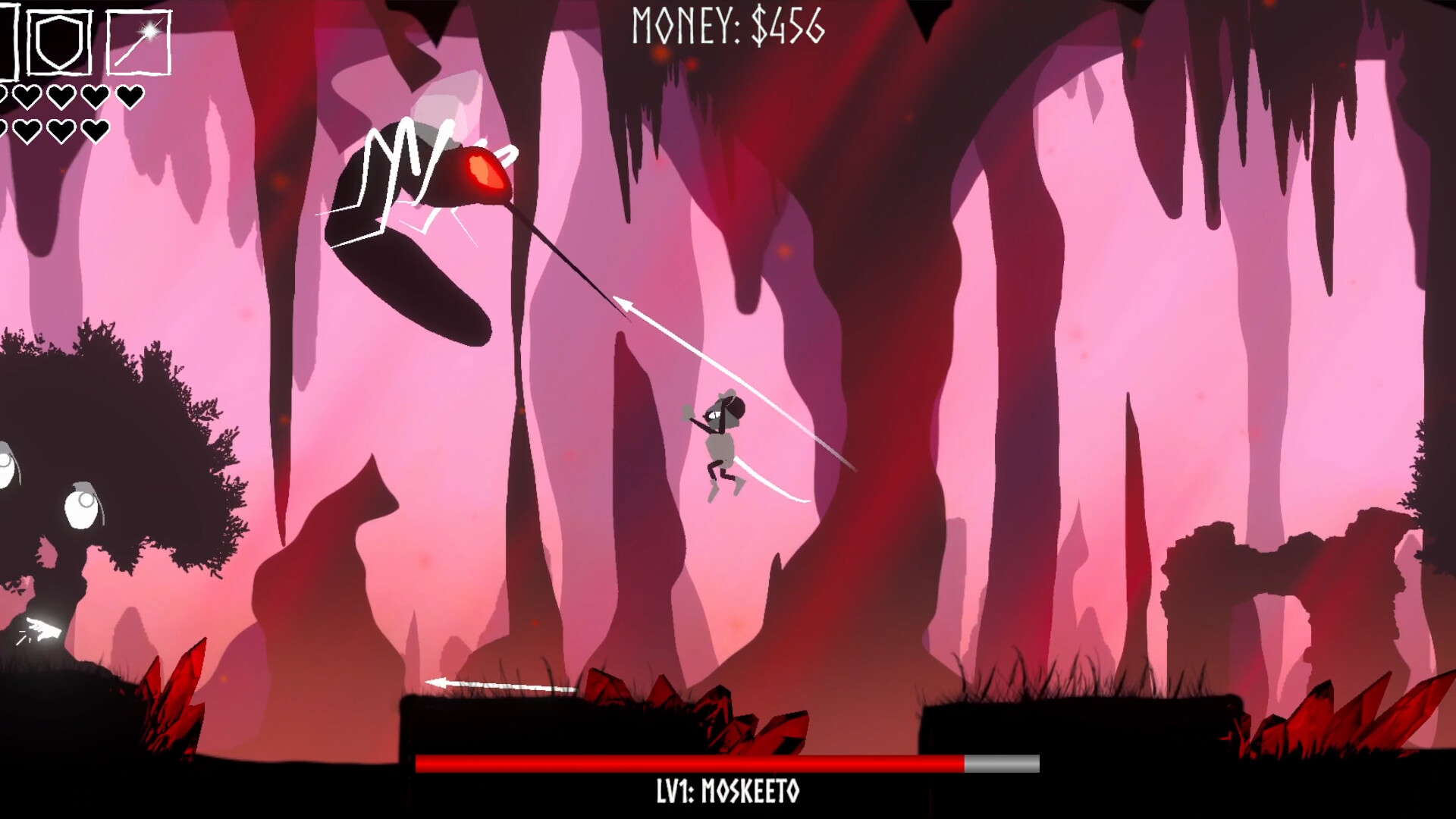 遊戲實機畫面 - 幽暗的洞穴探險