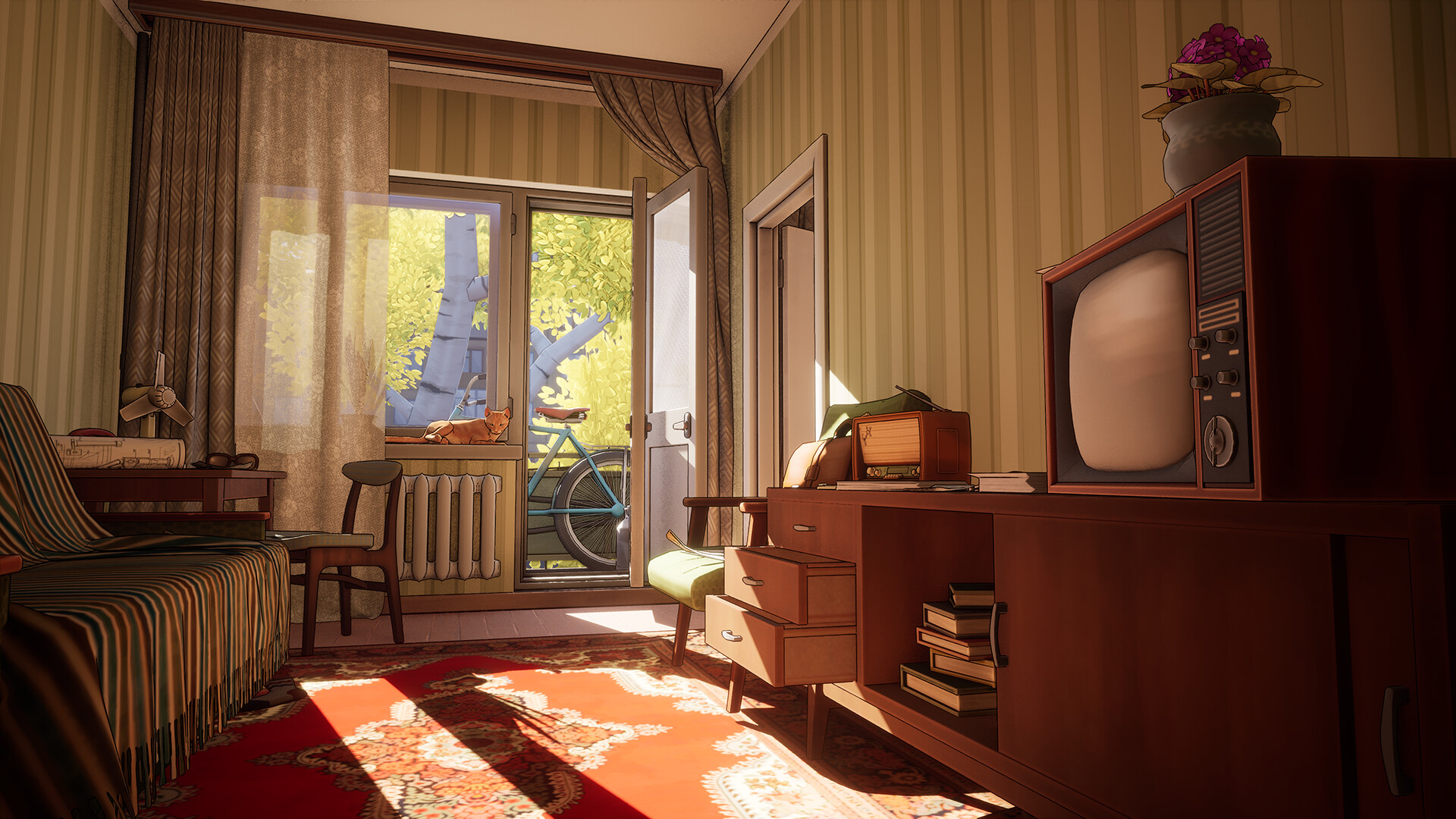 充滿細節的復古科幻場景設計