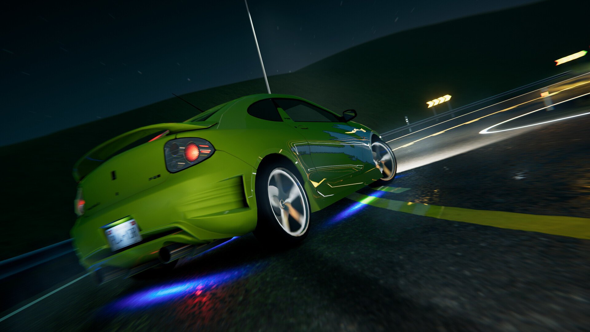 遊戲中的漂移瞬間