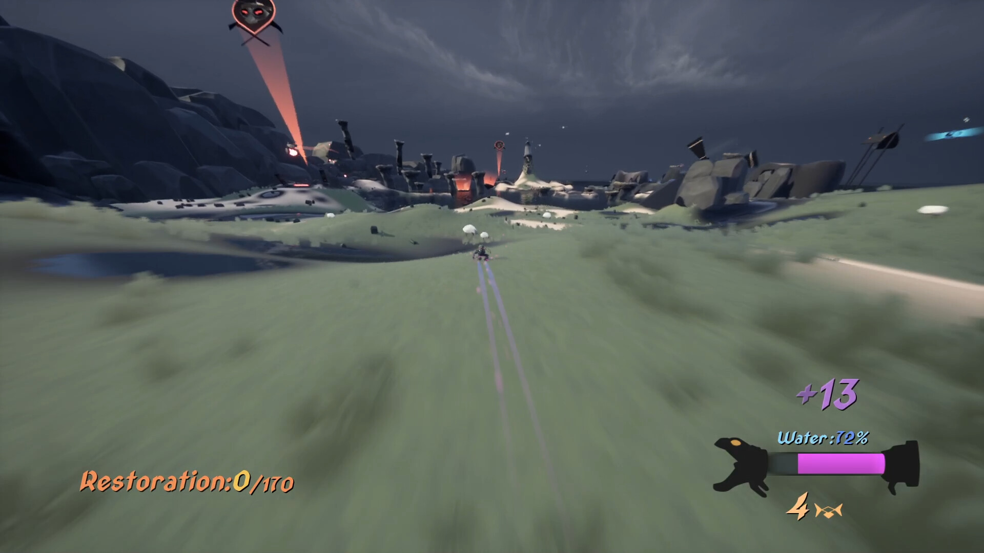 修復後的絢麗場景