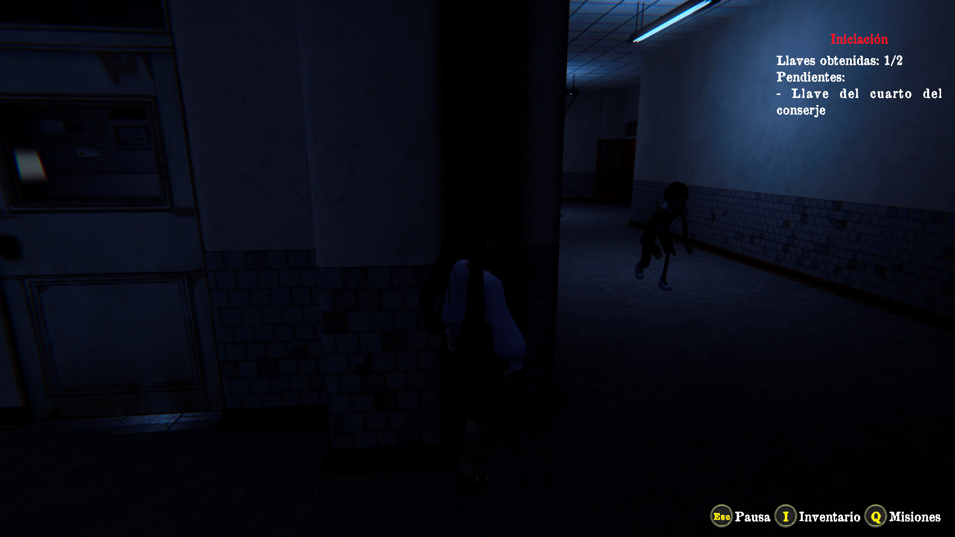 遭遇異形怪物的戰鬥場景