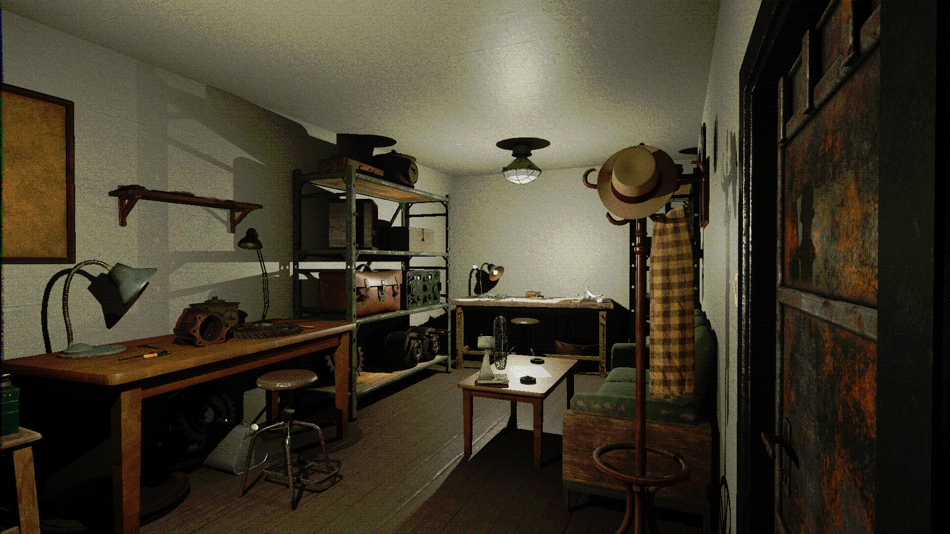 Static Voice gas mask and inventory