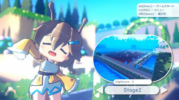 美麗的花園場景與動態效果