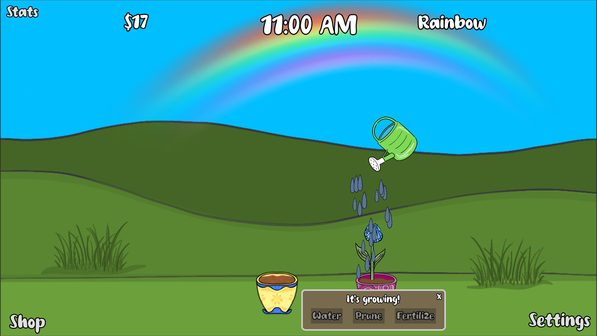 黃昏時分的花園美景