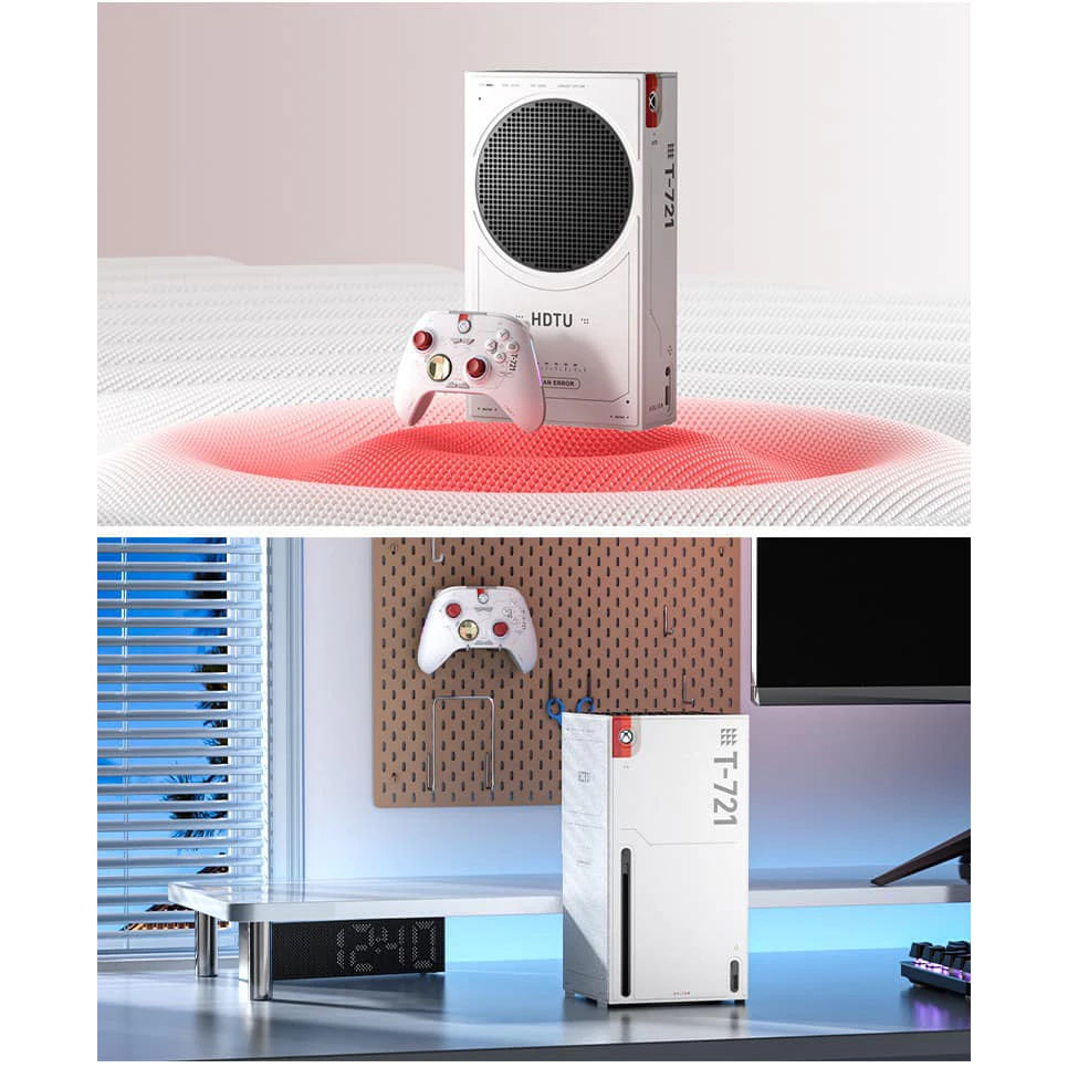 迷彩灰色款式的 Xbox Series X 防塵罩