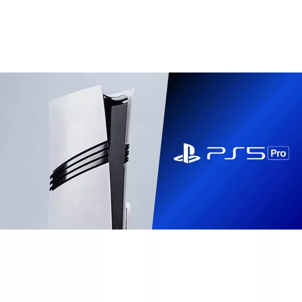 PS5 Pro 側面細節，展示更加強大的散熱結構與未來感設計