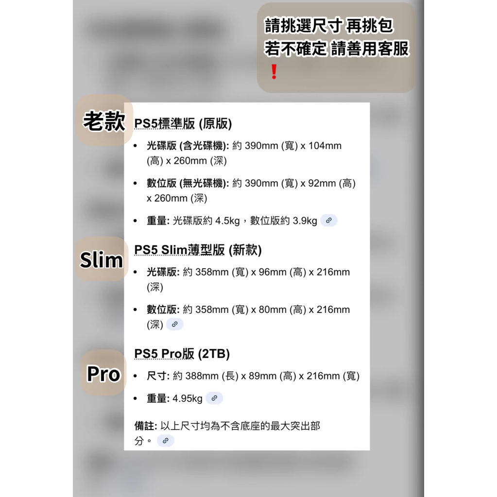PS5 Pro 收納包細節圖