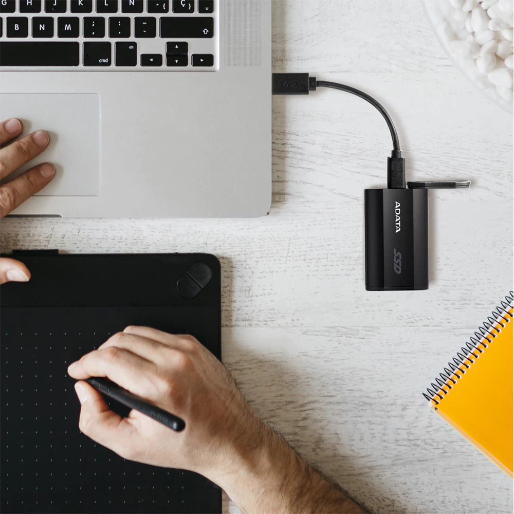 ADATA SD810 防水防塵測試示意圖