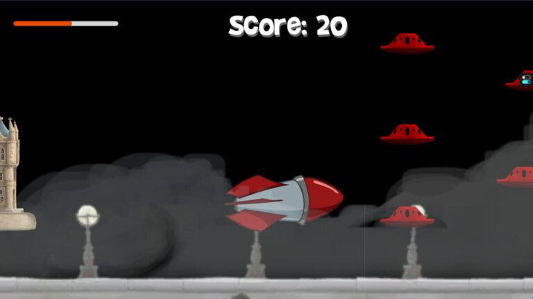 像素風迷人新作！復古都市防禦射擊《Lugubrious》正式亮相，紅白戰機守護憂鬱夜空！