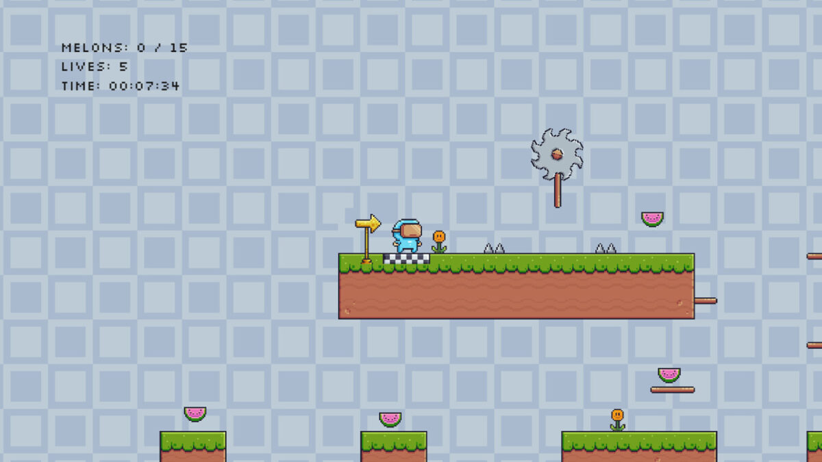 抖 M 玩家必看！Steam 免費硬核 2D 動作平台遊戲《Melon Man 西瓜人》可愛像素下的自虐級挑戰