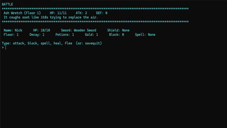 極致純粹的硬派體驗！魂系文字 RPG《尼克的文字冒險》登陸 Steam：挑戰充滿謊言與惡意的百層絕望高塔