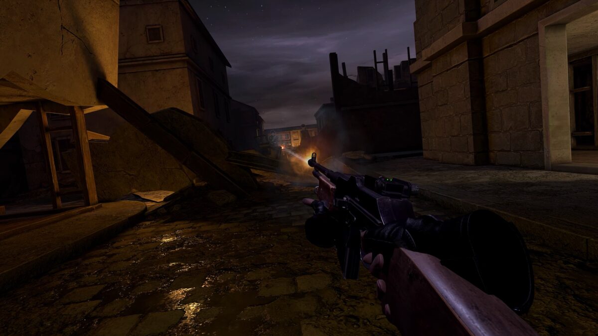 展示各種配件改裝後的步槍