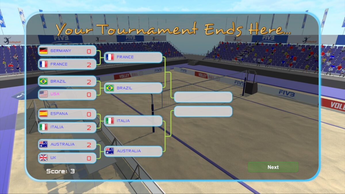 Summer Games Beach Volley 角色扣球動作