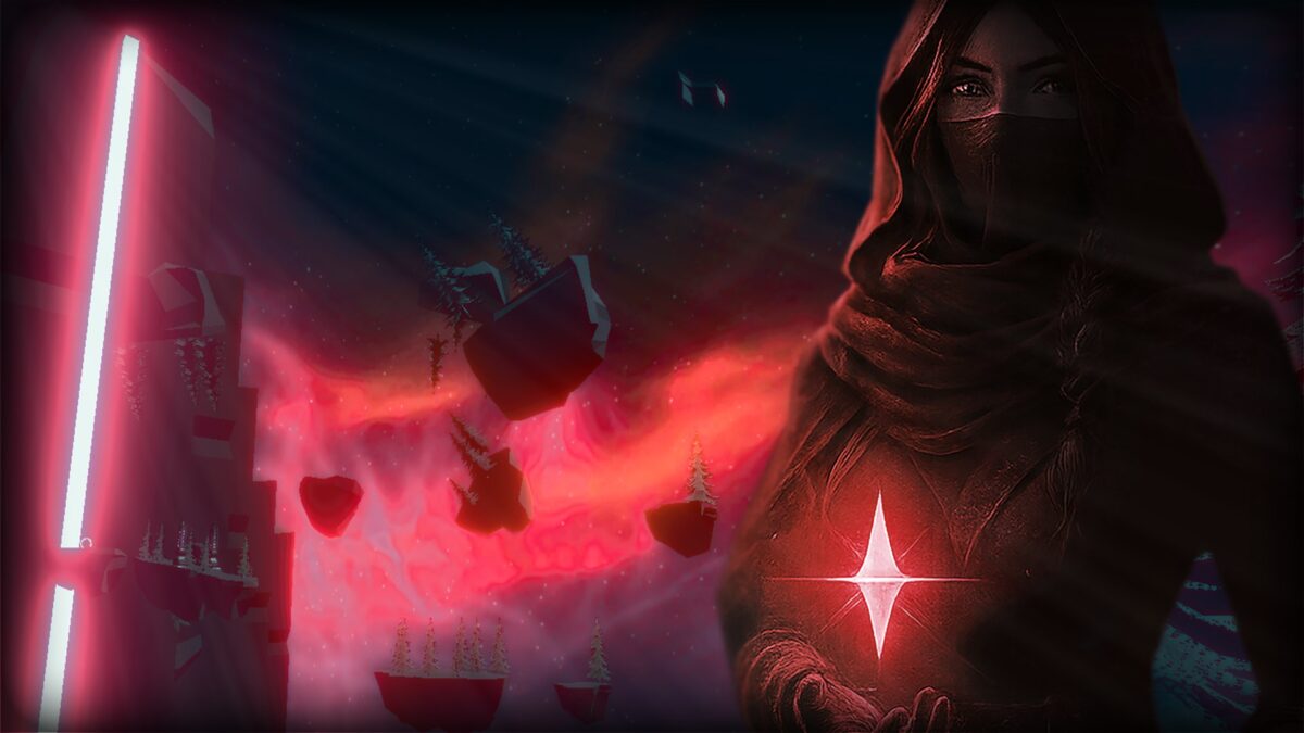 Celestial Ascend 遊戲主視覺圖，展現超現實的雲端世界