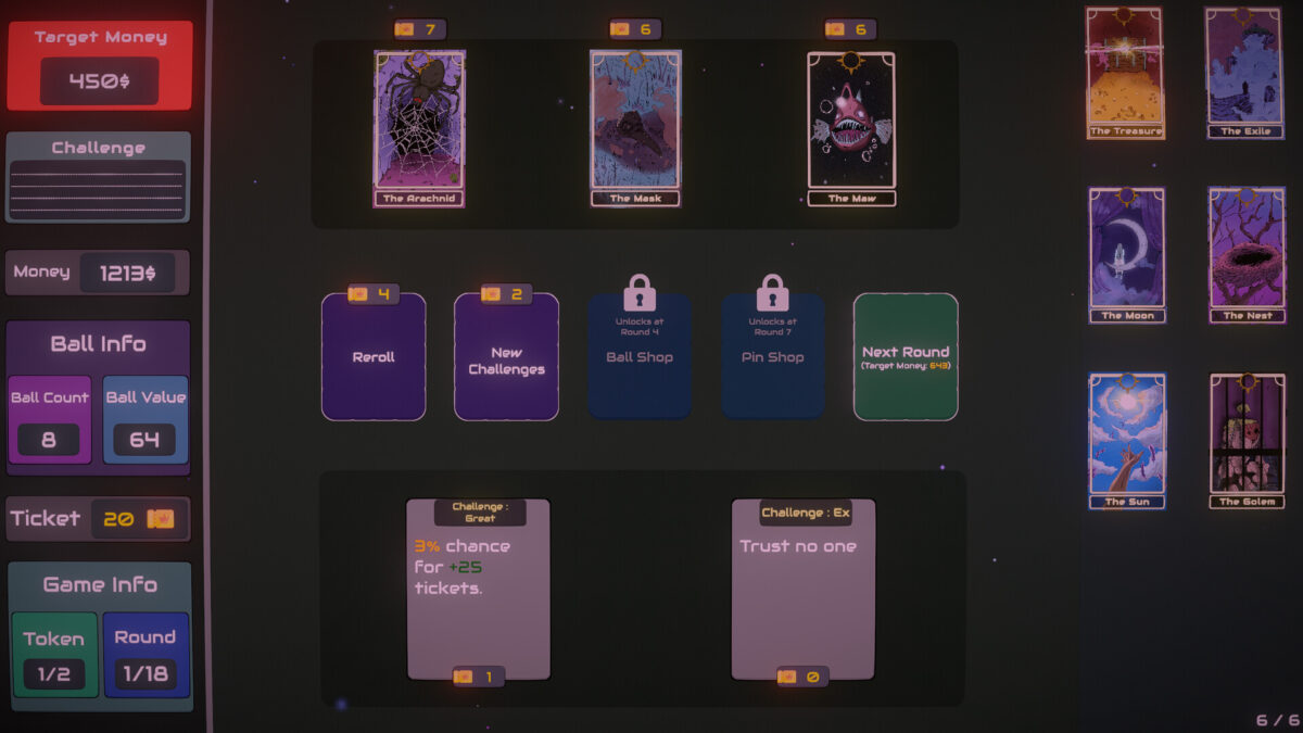 多樣化的卡牌選擇介面