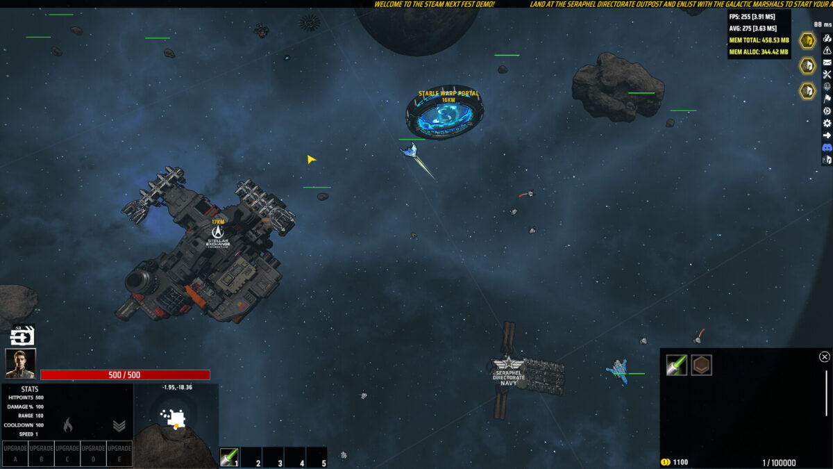 AEXXOS 宇宙探索畫面