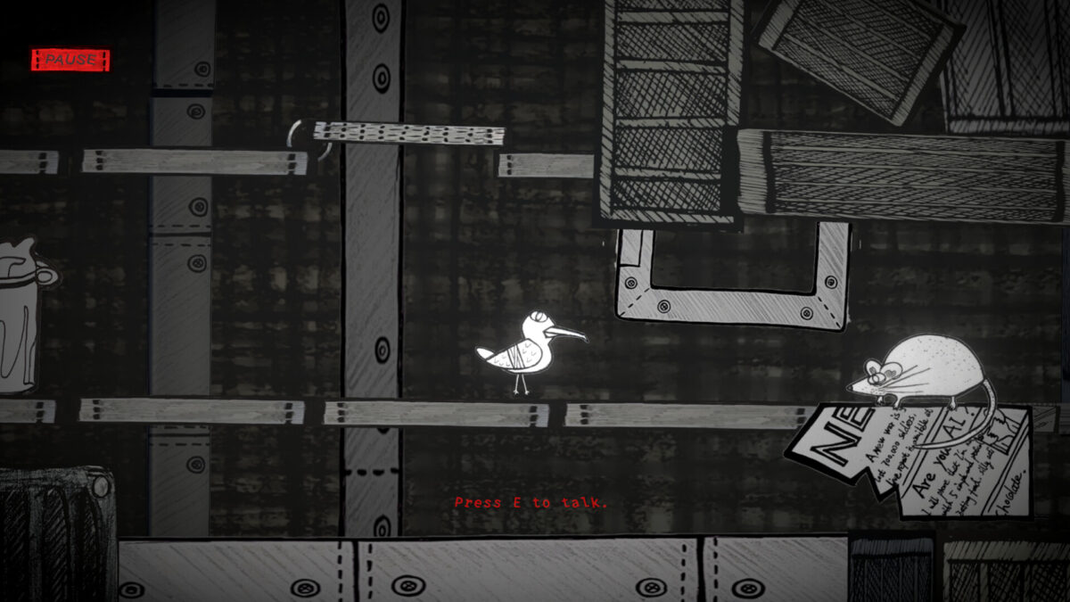 海鷗與新朋友的互動對話