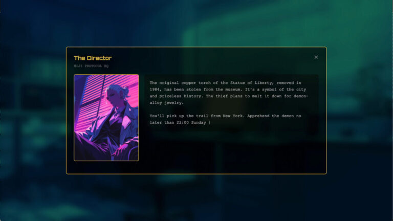 80年代復古風偵探新作！霓虹解謎冒險《虹色協議》公開，跨越全球展開一場魔幻黑色電影追捕戰