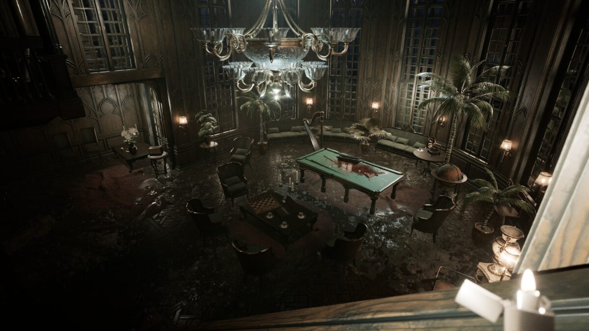 精緻的室內裝潢與恐怖氛圍結合