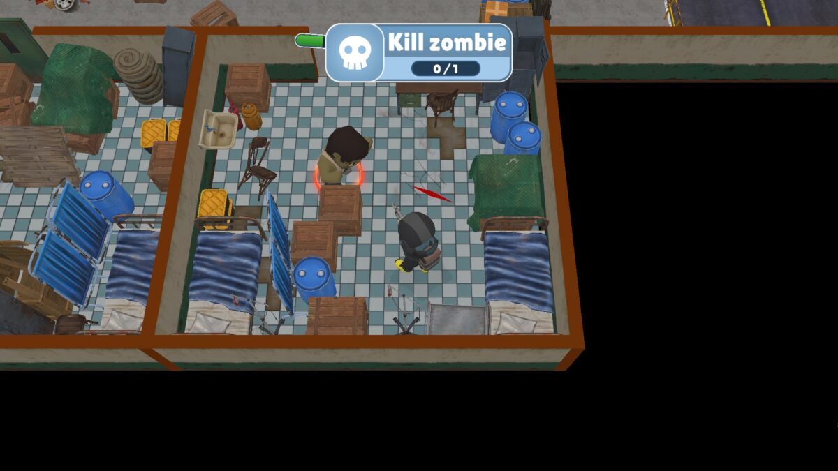 From the Bunker 遊戲內昏暗的走廊場景