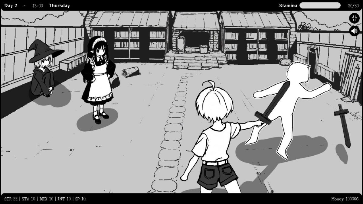 絕美單色手繪風！異世界戀愛冒險 RPG《在異世界與少女們調情》正式推出，與 6 位少女展開動人救贖之旅