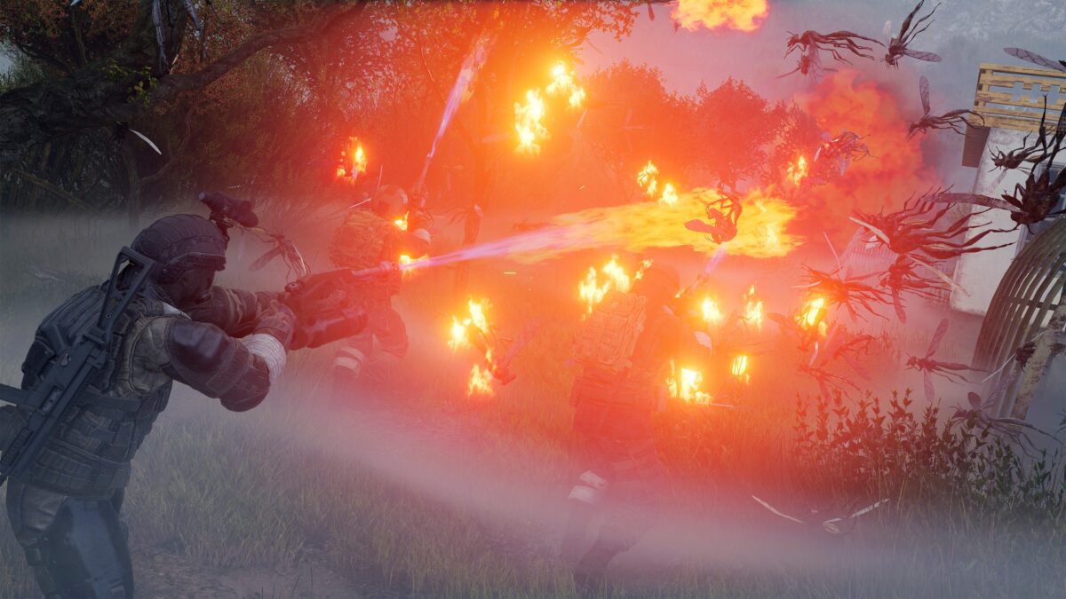 活性物質中的量子區域戰鬥場景