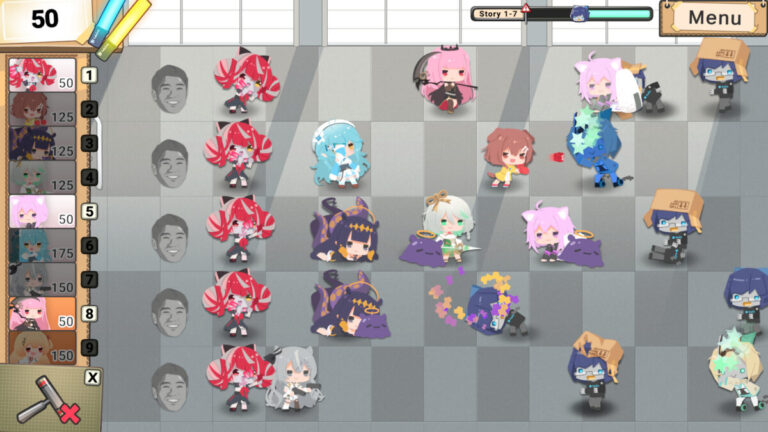 類似植物大戰殭屍！hololive 官方認證塔防策略新作《Holo vs Robo》Steam 極度好評，集結 50 位成員玩偶開戰